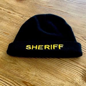 SHERIFF WINTER BEANIE UNISEX BLACK OS